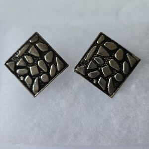 Triagle Shape Mosaic Stud Earrings